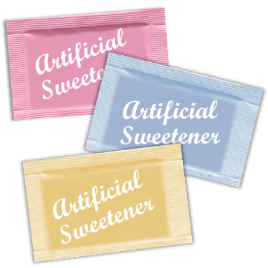 3 packets of artificial sweetener