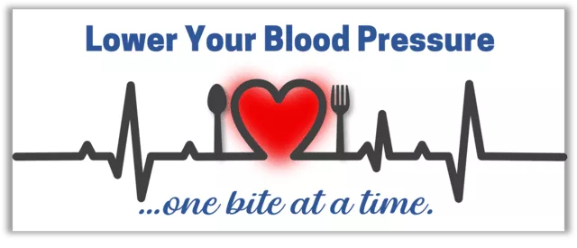 An EKG waveform showing the shape of a heart. A spoon and fork appear on either side of the heart.